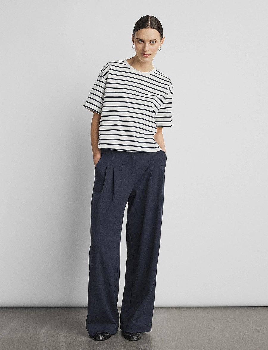 MSCH Copenhagen - MSCHHenrika HW Pants - kostymbyxor - sky captain - 0
