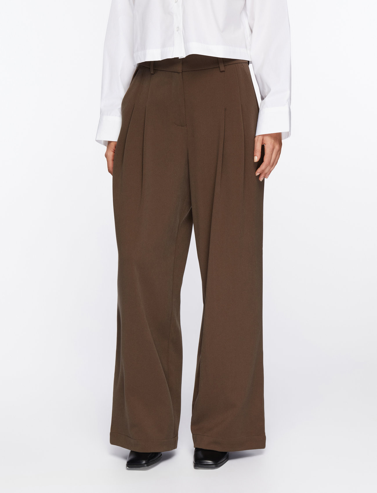 MSCH Copenhagen - MSCHHenrika HW Pants - pidulikud püksid - slate black - 0