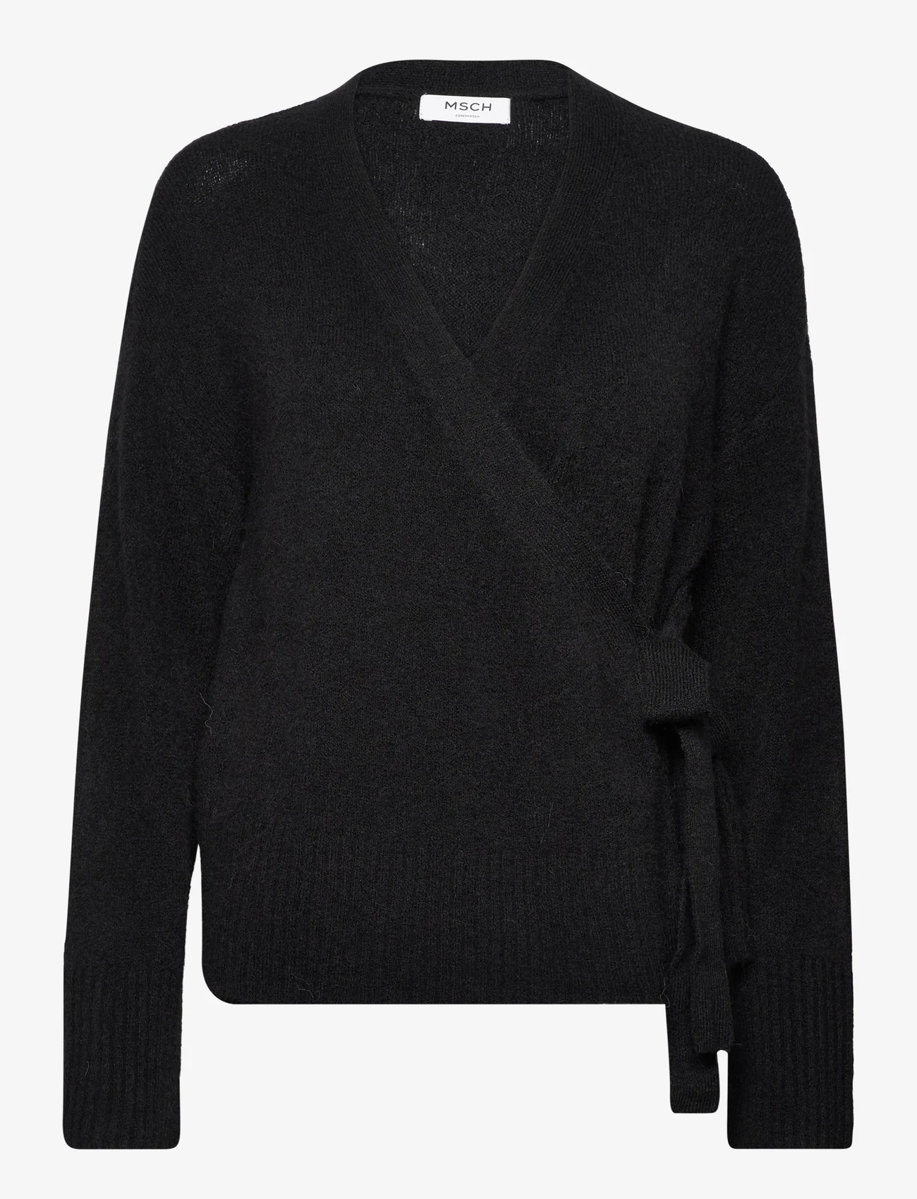MSCH Copenhagen - MSCHEbonee Zenie Wrap Pullover - cardigans - black - 0