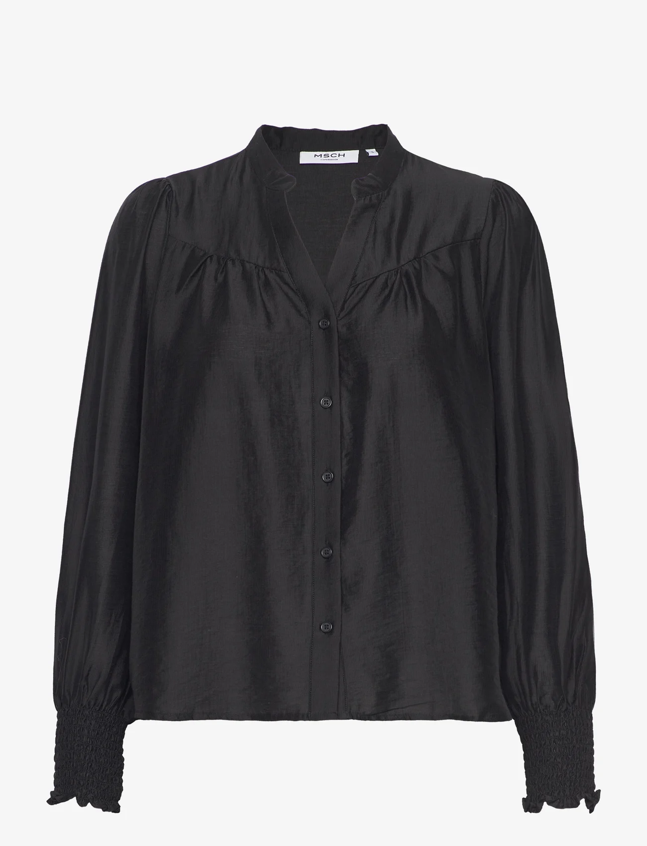 MSCH Copenhagen - MSCHKaliko Romina Shirt - langärmlige hemden - black - 0