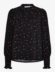 MSCH Copenhagen - MSCHVinaya Ladonna Shirt AOP - langermede bluser - black flower - 0
