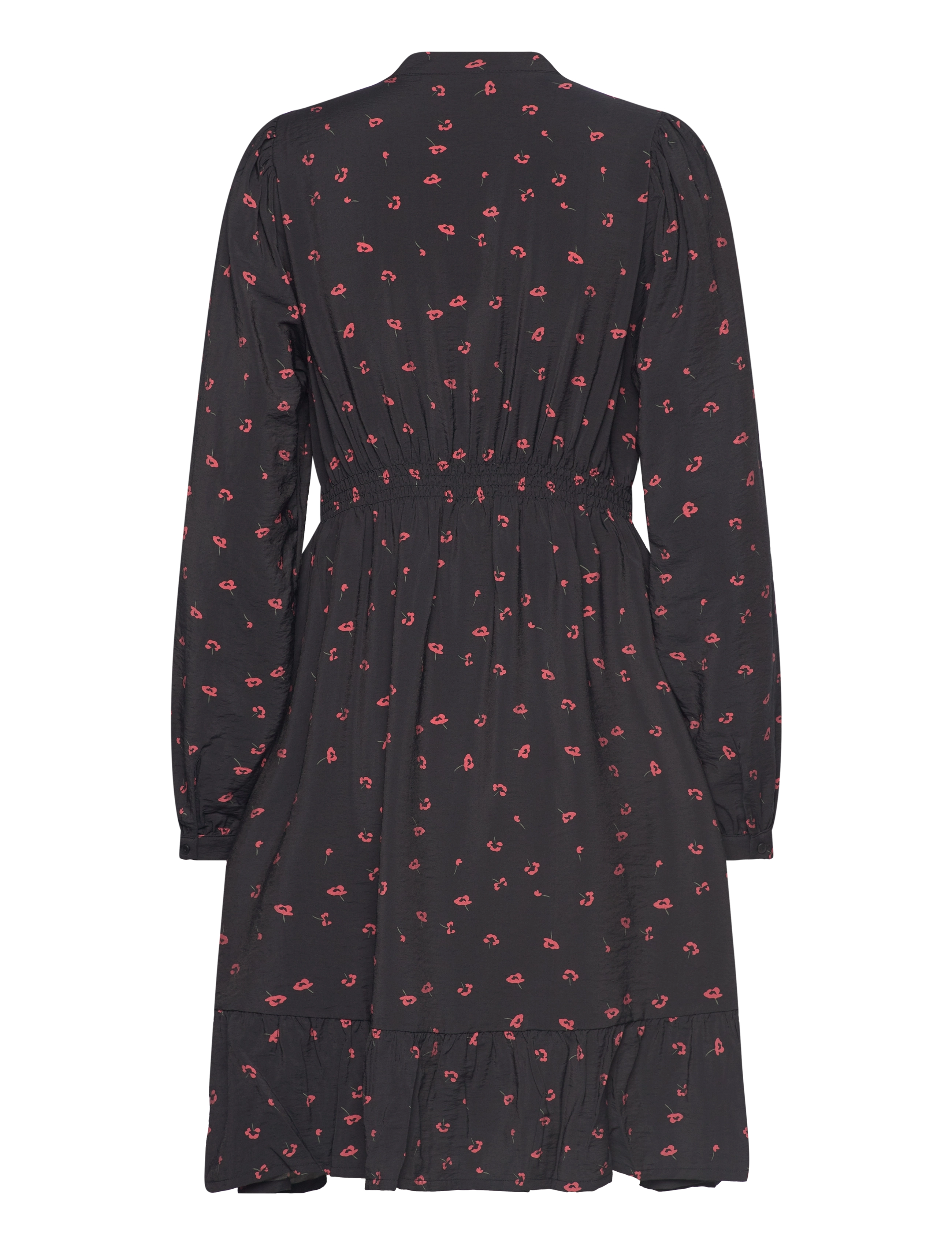 MSCH Copenhagen - MSCHVinaya Ladonna Shirt Dress AOP - midi-kleider - black flower - 1