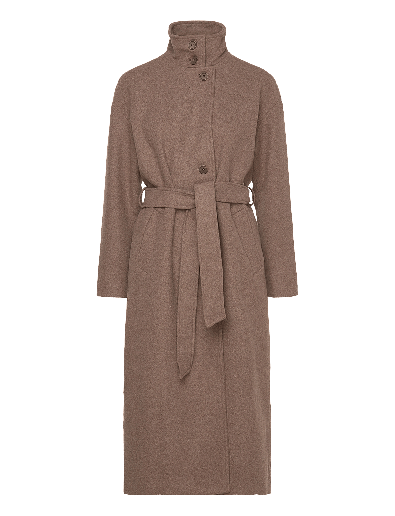 MSCH Copenhagen - MSCHKeola Secilia Wool Jacket - wool coats - choco chip mel - 0