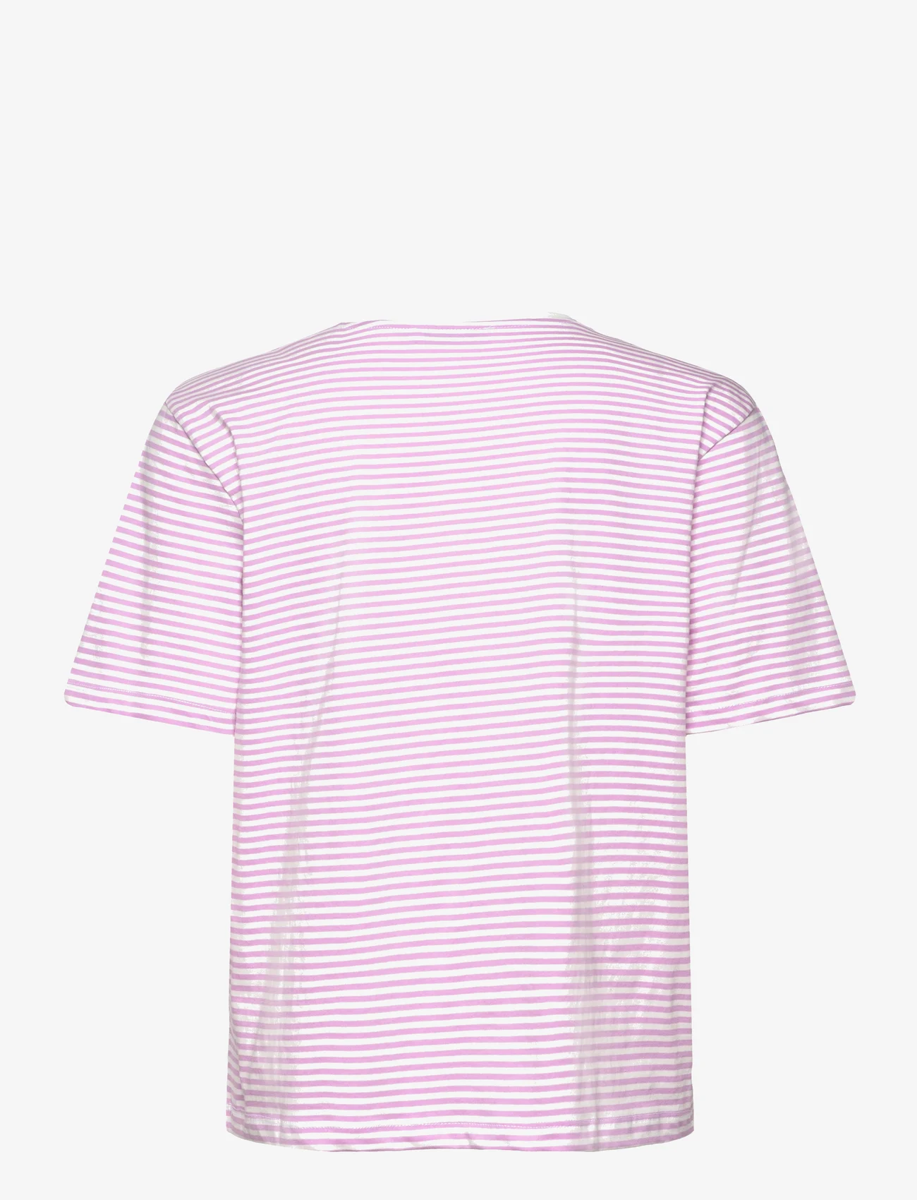 MSCH Copenhagen - MSCHHadrea Tee STP - t-shirts - v ice/violet t - 1