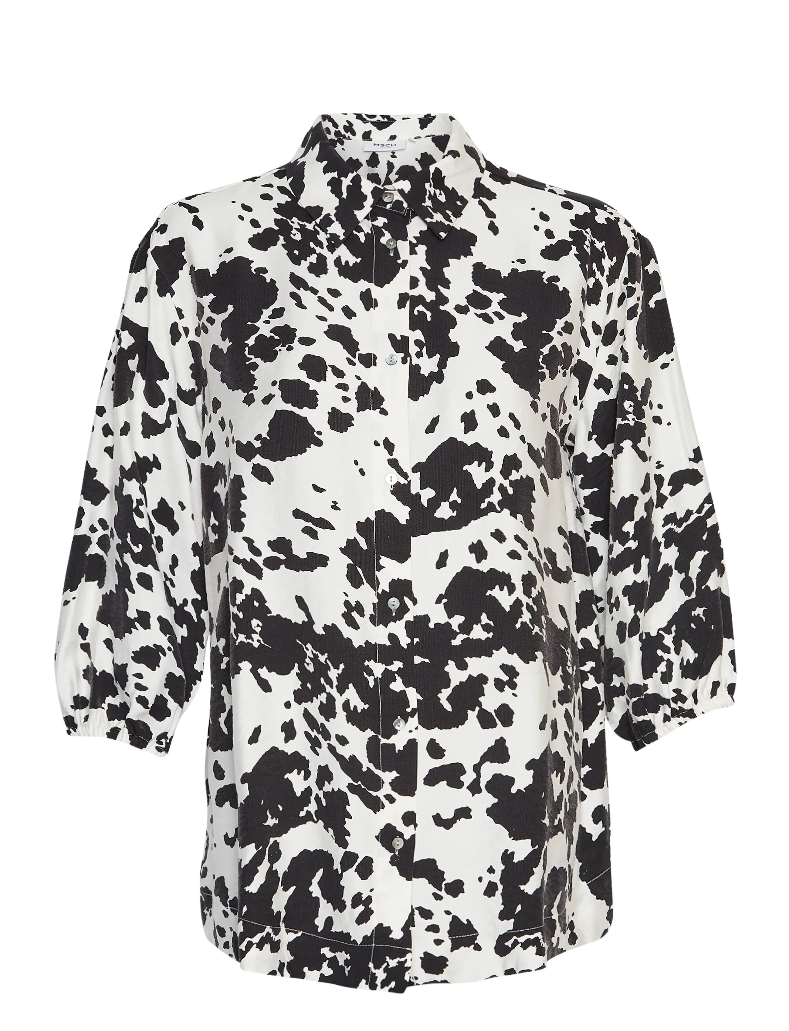 MSCH Copenhagen MSCHKaralynn 3/4 Shirt AOP - MSCH Copenhagen - BLACK ANIMAL / black