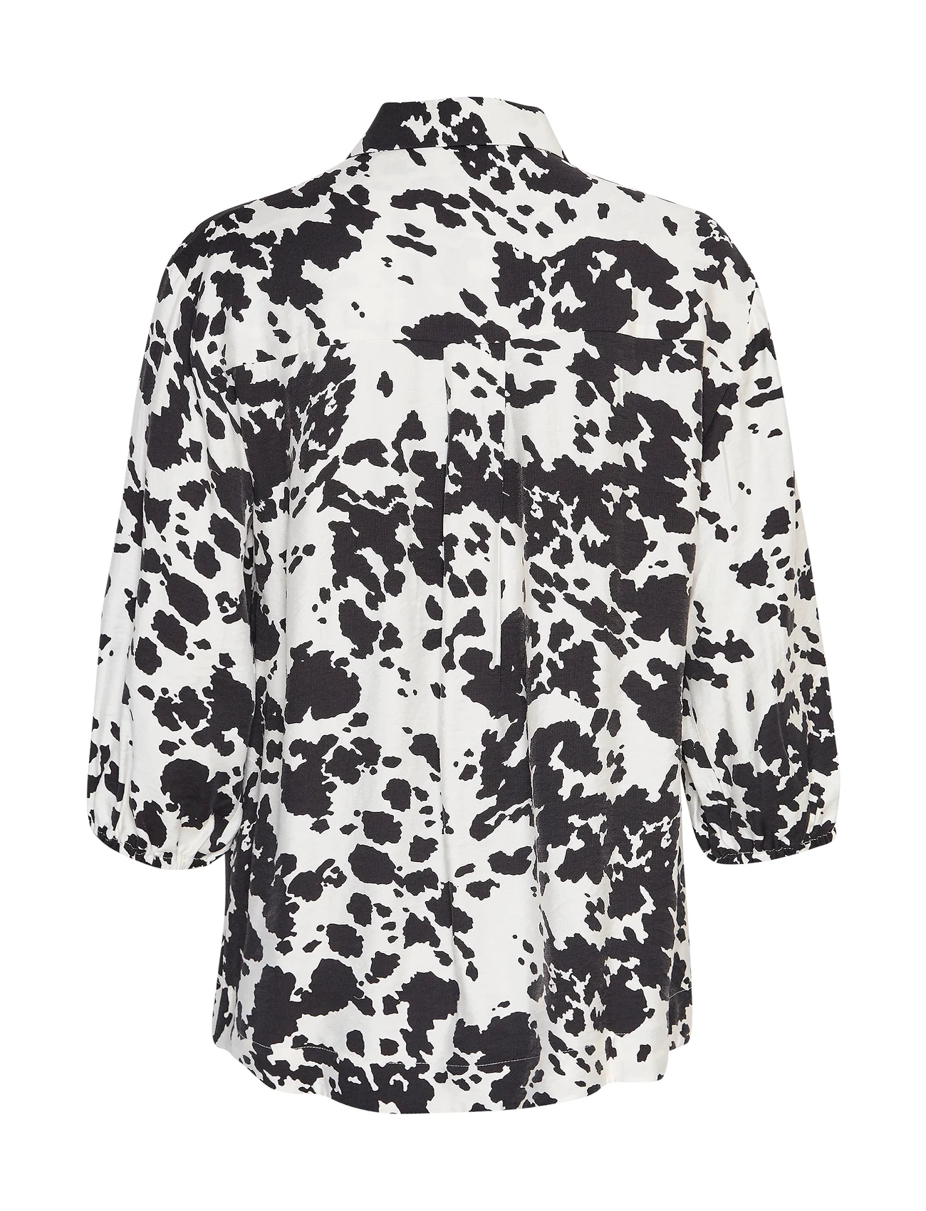 MSCH Copenhagen - MSCHKaralynn 3/4 Shirt AOP - långärmade skjortor - black animal - 1