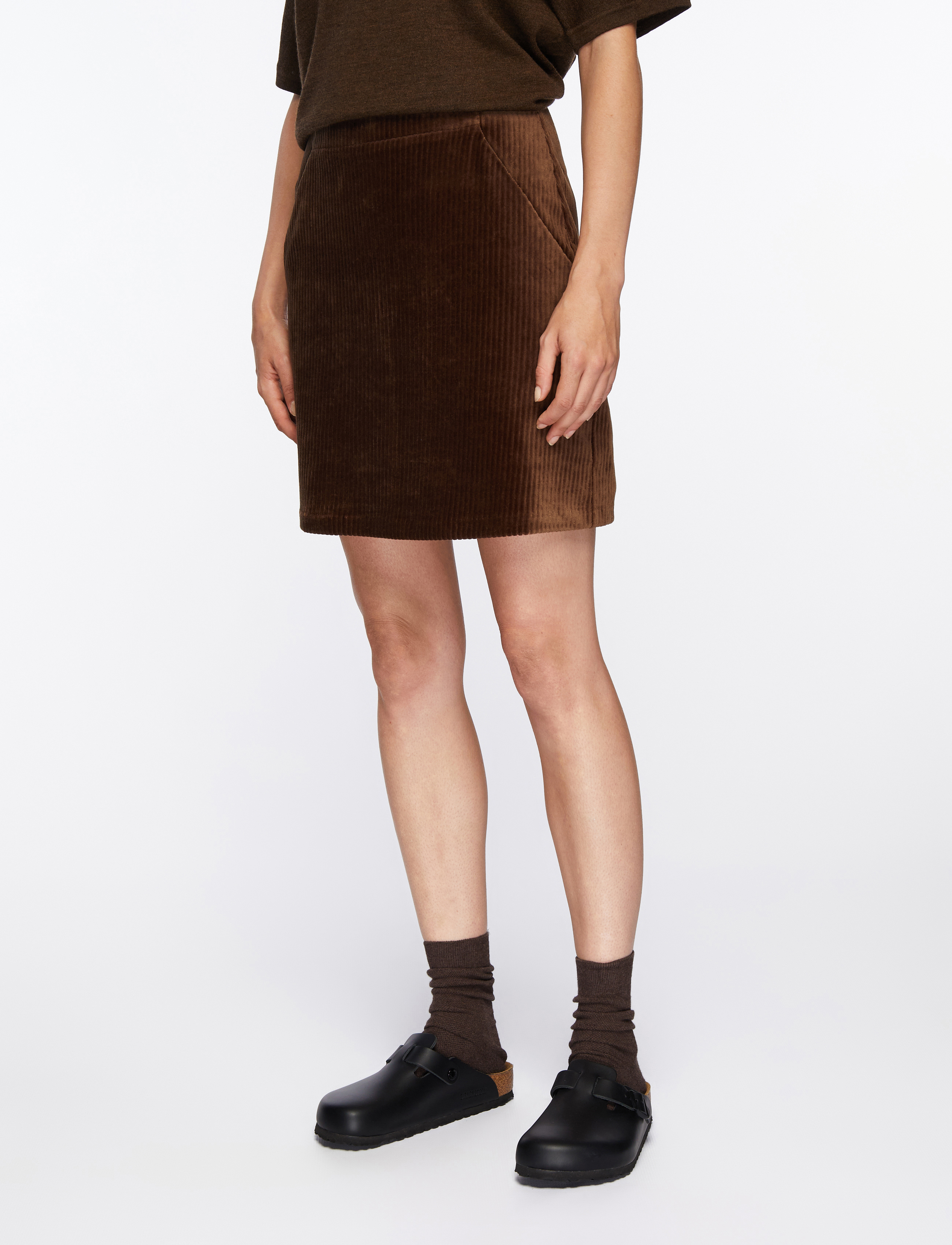 MSCH Copenhagen MSCHFloriana HW Skirt - Röcke - SLATE BLACK / brown