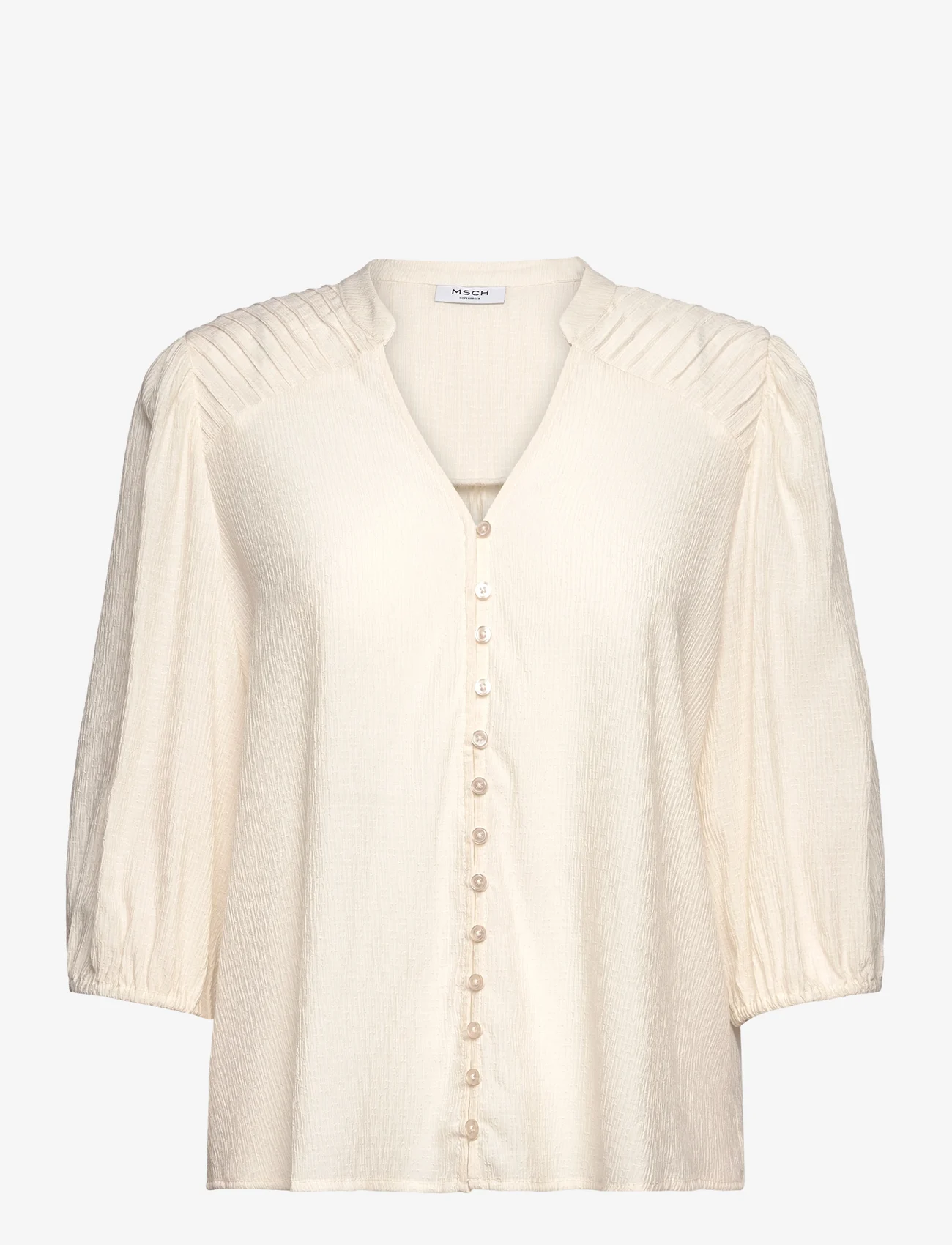MSCH Copenhagen - MSCHWiliana 2/4 Shirt - blouses korte mouwen - egret - 0