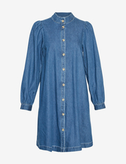 MSCH Copenhagen - MSCHShayla Shirt Dress - hemdkleider - mid blue - 0