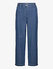 MSCH Copenhagen - MSCHShayla Ankle Pants - bukser med brede ben - mid blue - 0
