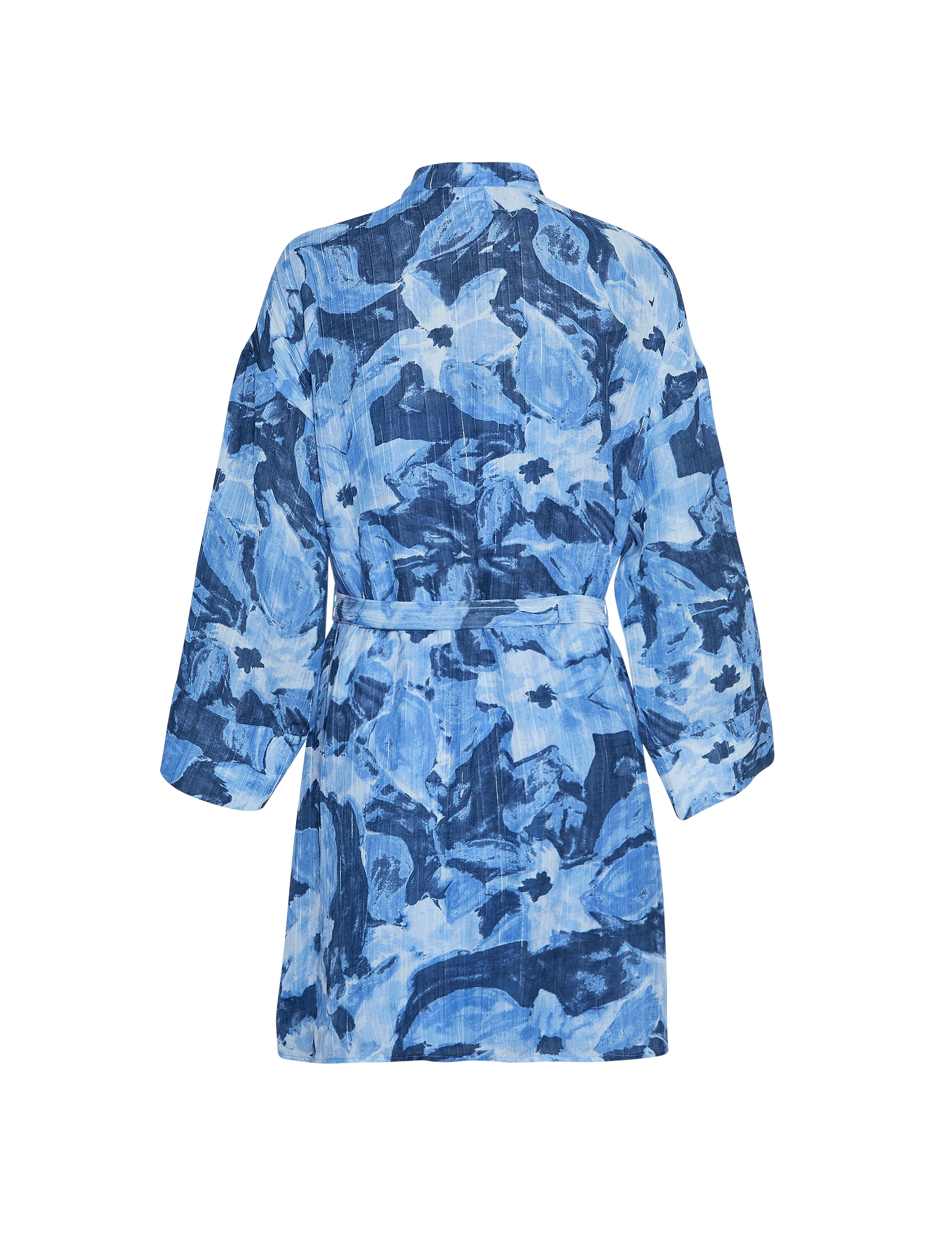 MSCH Copenhagen - MSCHLaurisia Short Dress AOP - skjortekjoler - azurine flower - 1