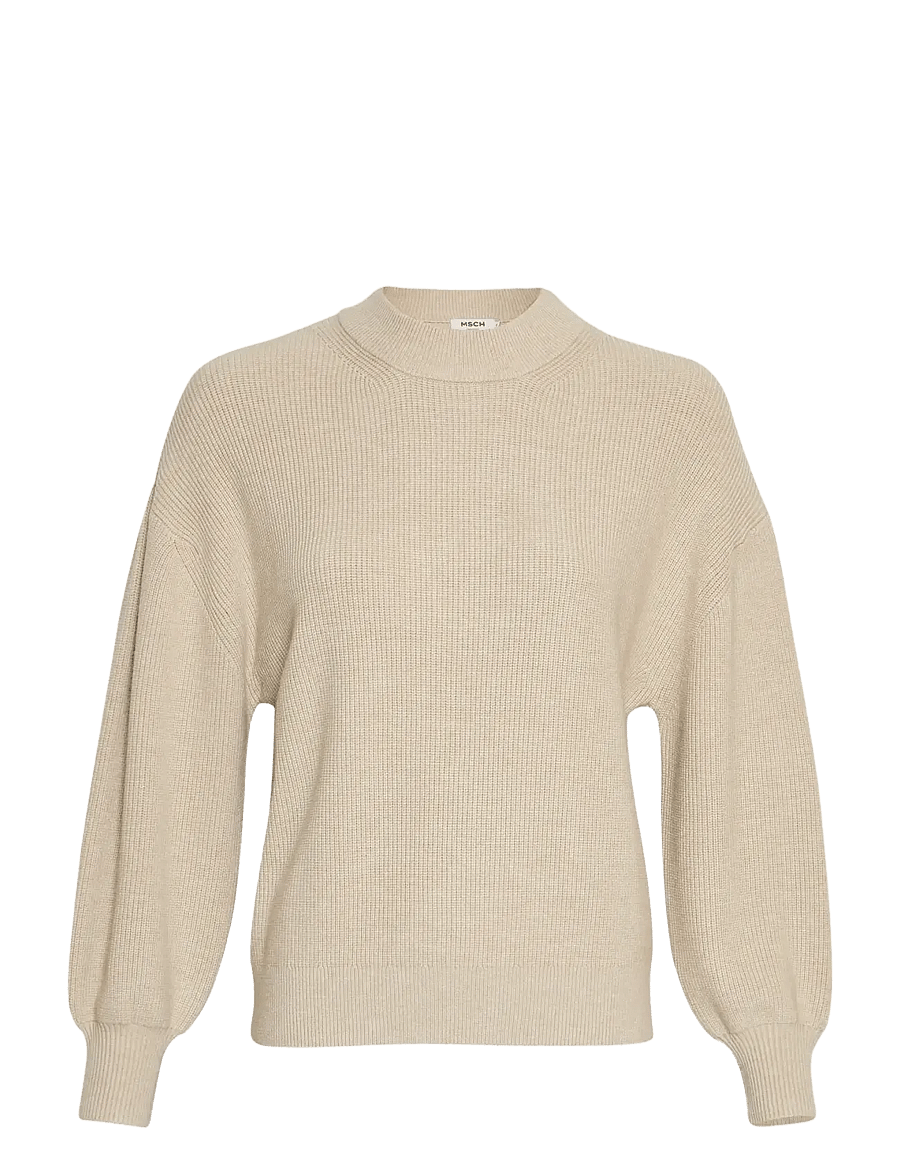 MSCH Copenhagen - MSCHAcentia Rachelle Pullover - striktrøjer - oatmeal melange - 0