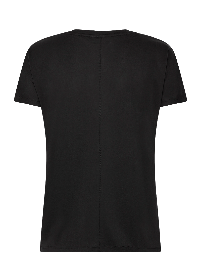 MSCH Copenhagen - MSCHFenya Modal V Neck Tee - t-shirts - black - 1
