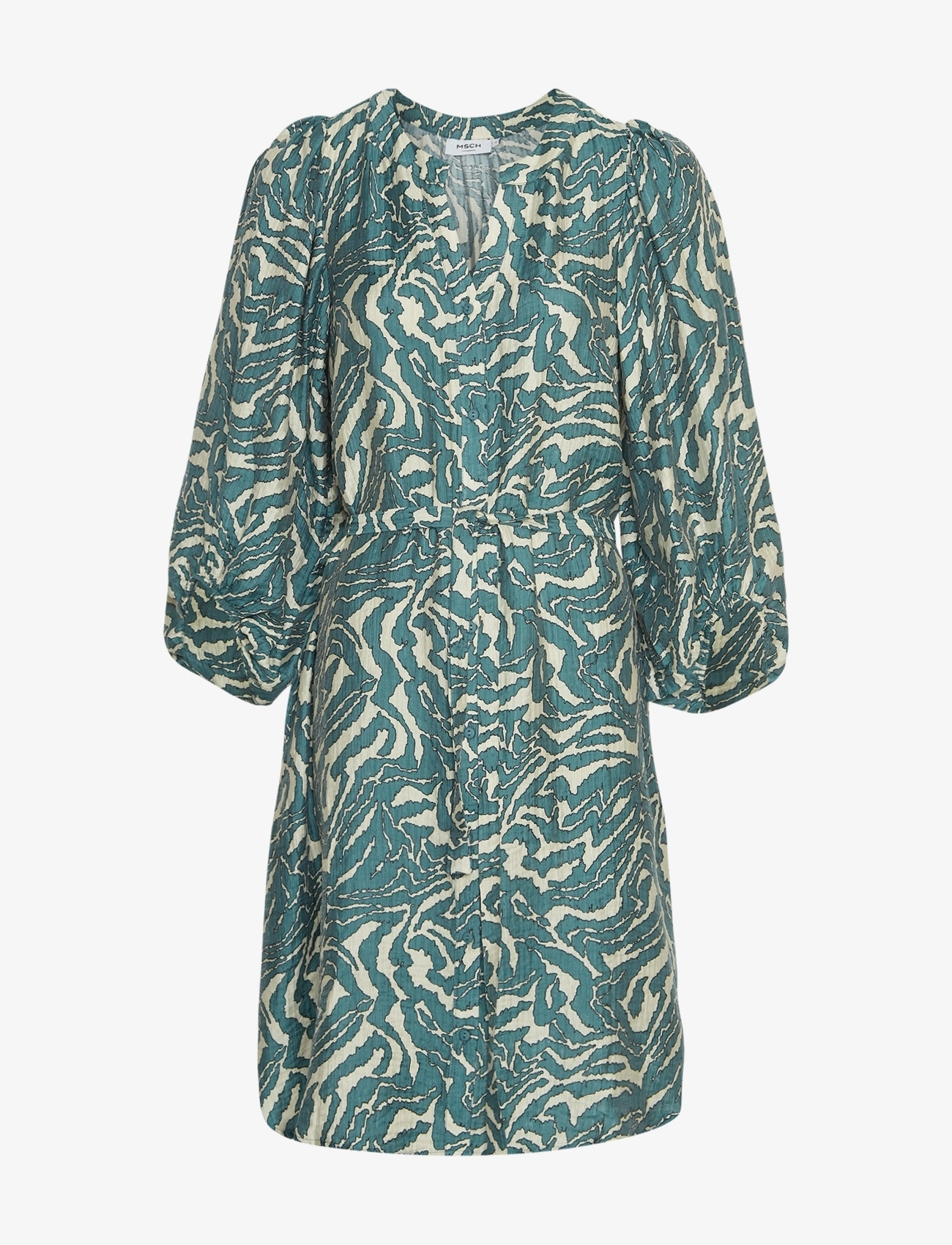 MSCH Copenhagen Mschzaneta Shirt Dress Aop, XS, Dresses, Blau - Short Dress, Frauen