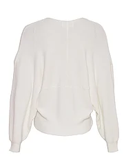 MSCH Copenhagen - MSCHZinelle Rachelle Wrap Pullover - pullover - egret - 1