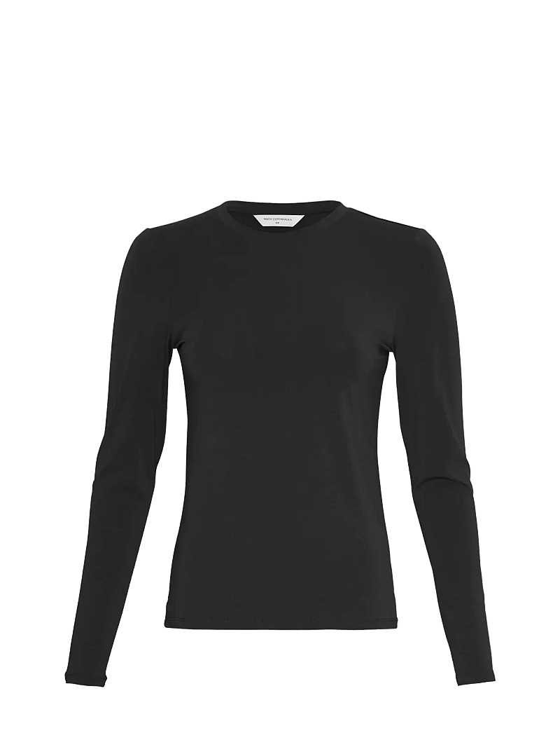 MSCH Copenhagen - MSCHBetrina O LS Top - t-shirt & tops - black - 0