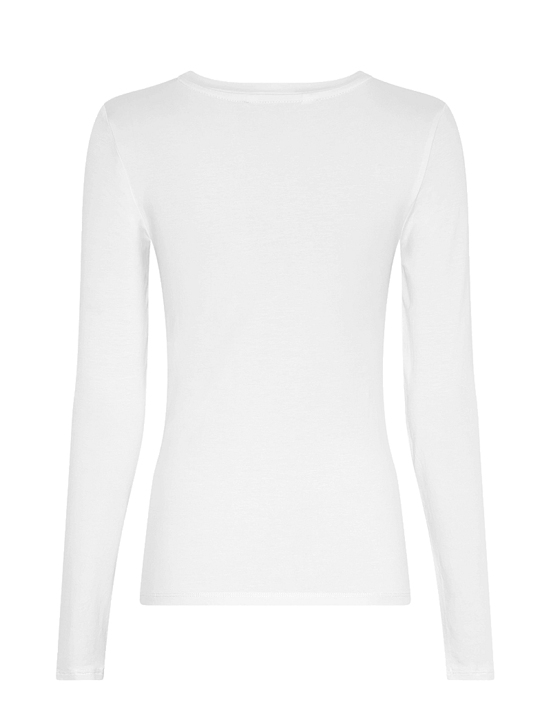 MSCH Copenhagen - MSCHBetrina O LS Top - t-shirt & tops - bright white - 1