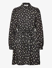 MSCH Copenhagen - MSCHNathasia Ladonna Shirt Dress AOP - skjortekjoler - black flower - 0
