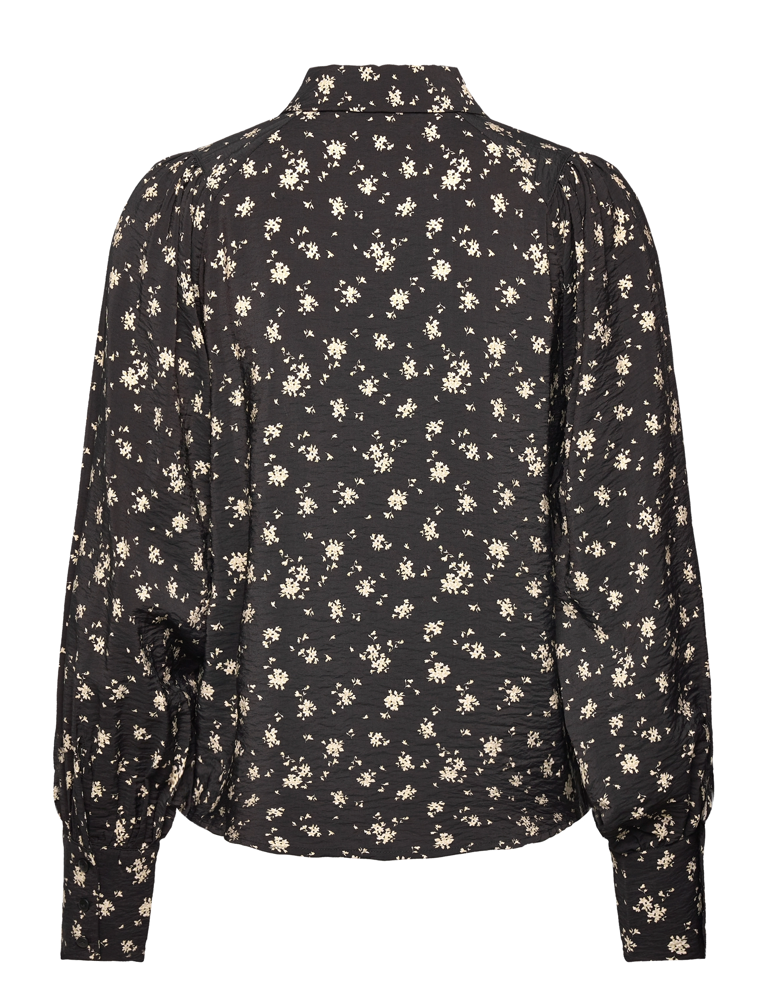 MSCH Copenhagen - MSCHNathasia Ladonna Shirt AOP - langärmlige hemden - black flower - 1