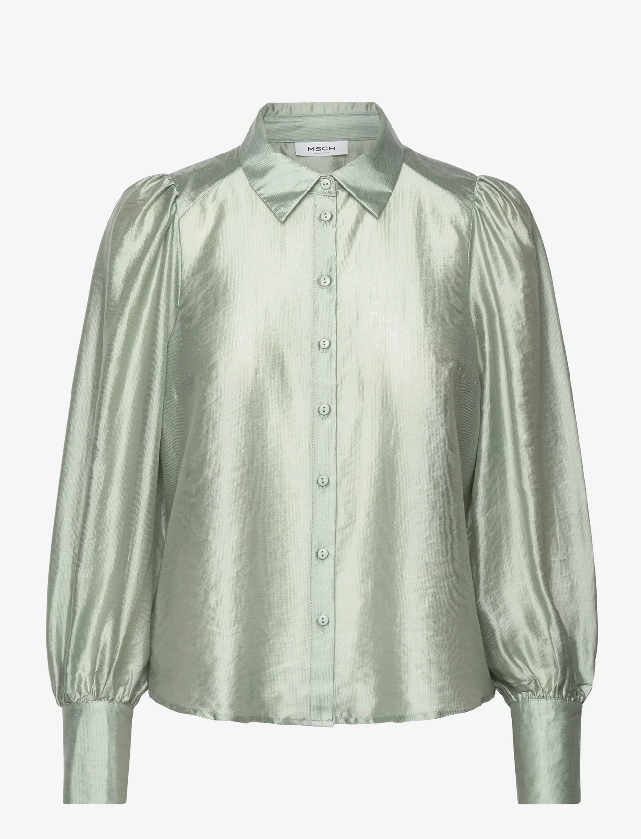 MSCH Copenhagen - MSCHVarsha Romina Shirt - langärmlige hemden - green milieu - 0