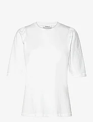 MSCH Copenhagen - MSCHTiffa Logan 2/4 Puff Tee - t-shirts - bright white - 0