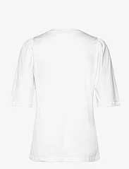 MSCH Copenhagen - MSCHTiffa Logan 2/4 Puff Tee - t-shirts - bright white - 1