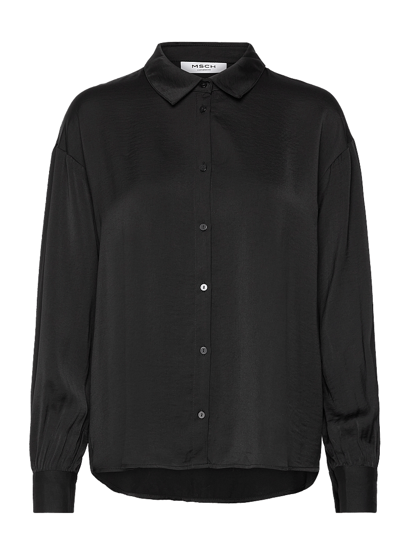 MSCH Copenhagen - MSCHSandeline Maluca Shirt - langærmede skjorter - black - 1