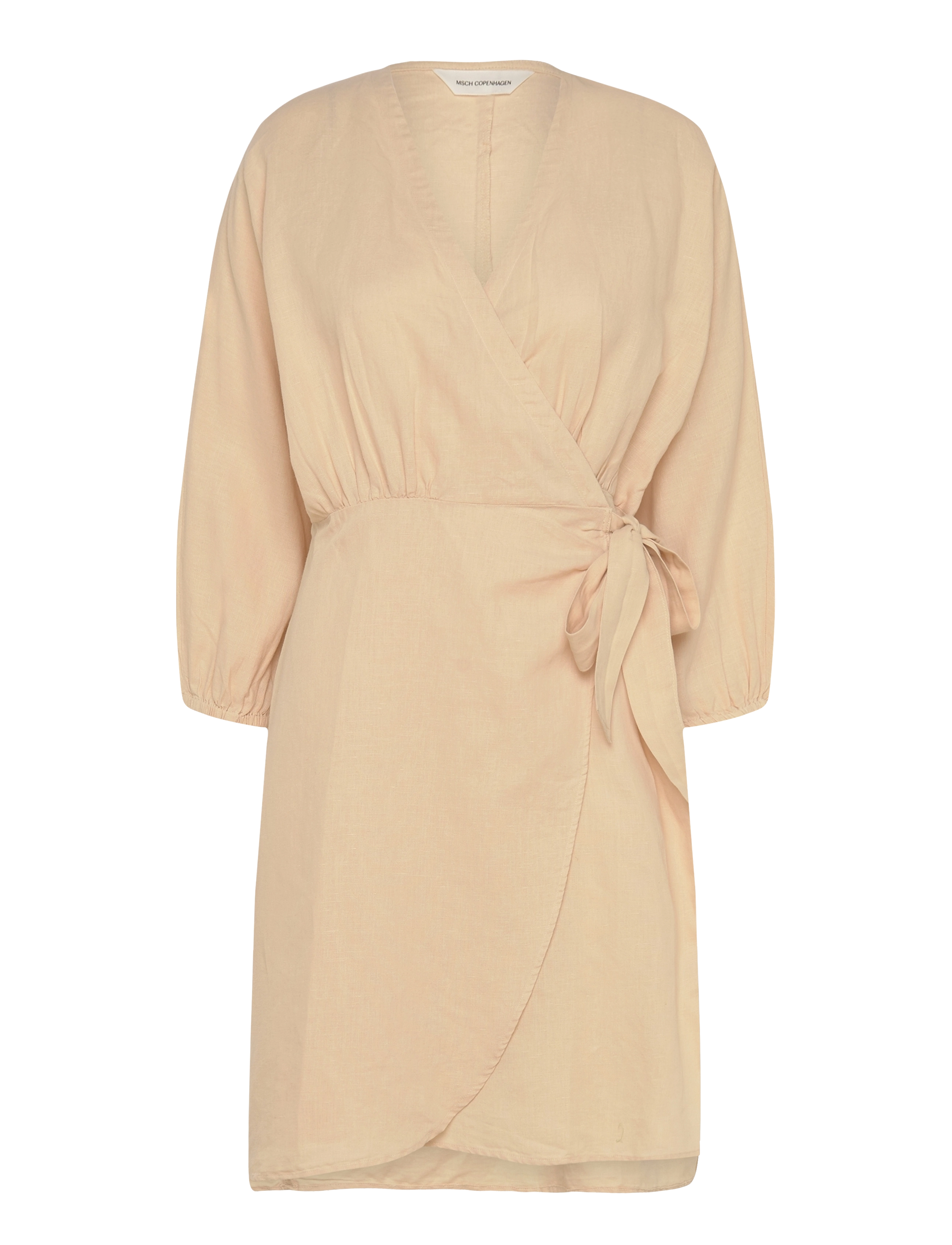 MSCH Copenhagen MSCHMirilla 3/4 Wrap Dress - Kjoler - FOG / beige