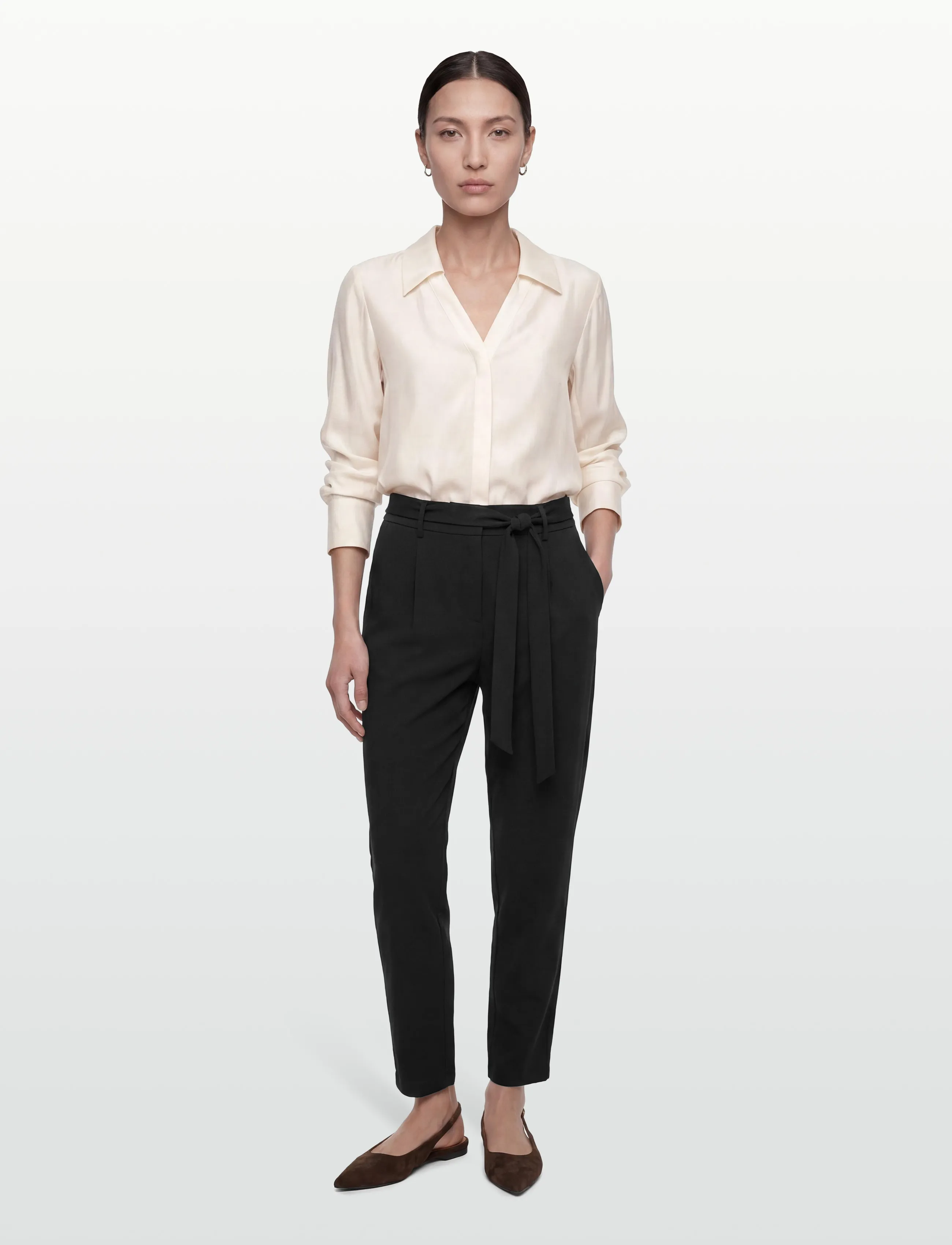 MSCH Copenhagen Mschpopye Pants, S, Black, Bukser > Lige Ben, Dame