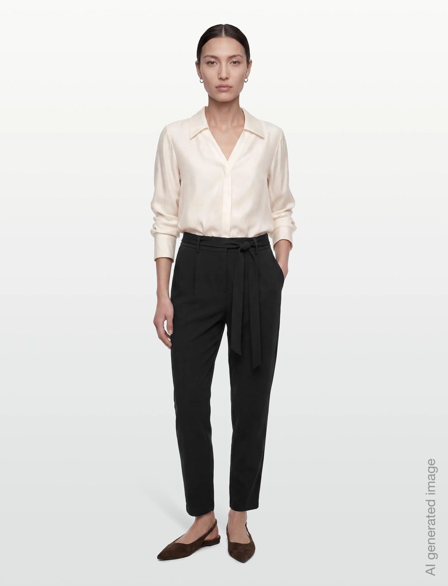MSCH Copenhagen - MSCHPopye Pants - sirged püksid - black - 0