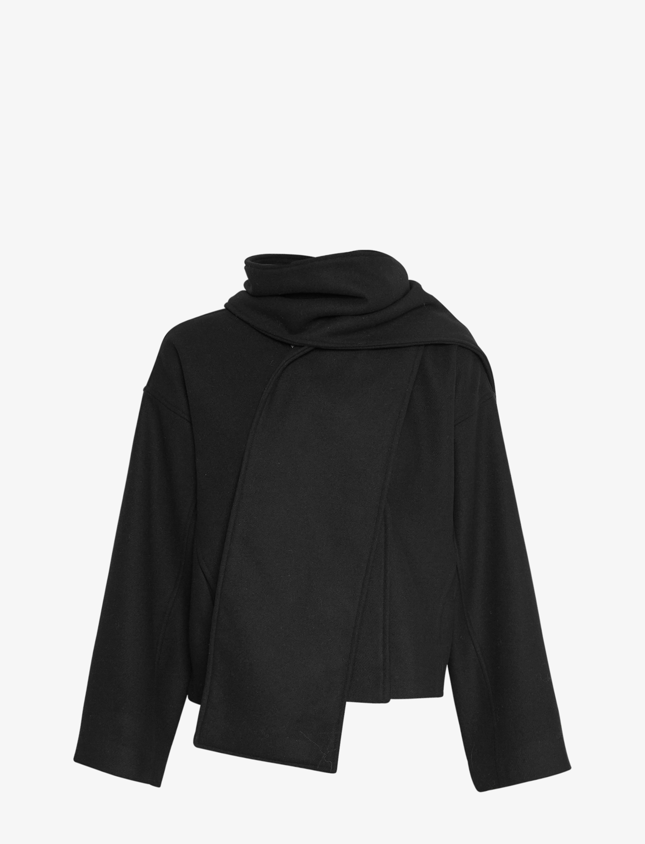 MSCH Copenhagen MSCHSyden Scarf Jacket - Riided - BLACK / black