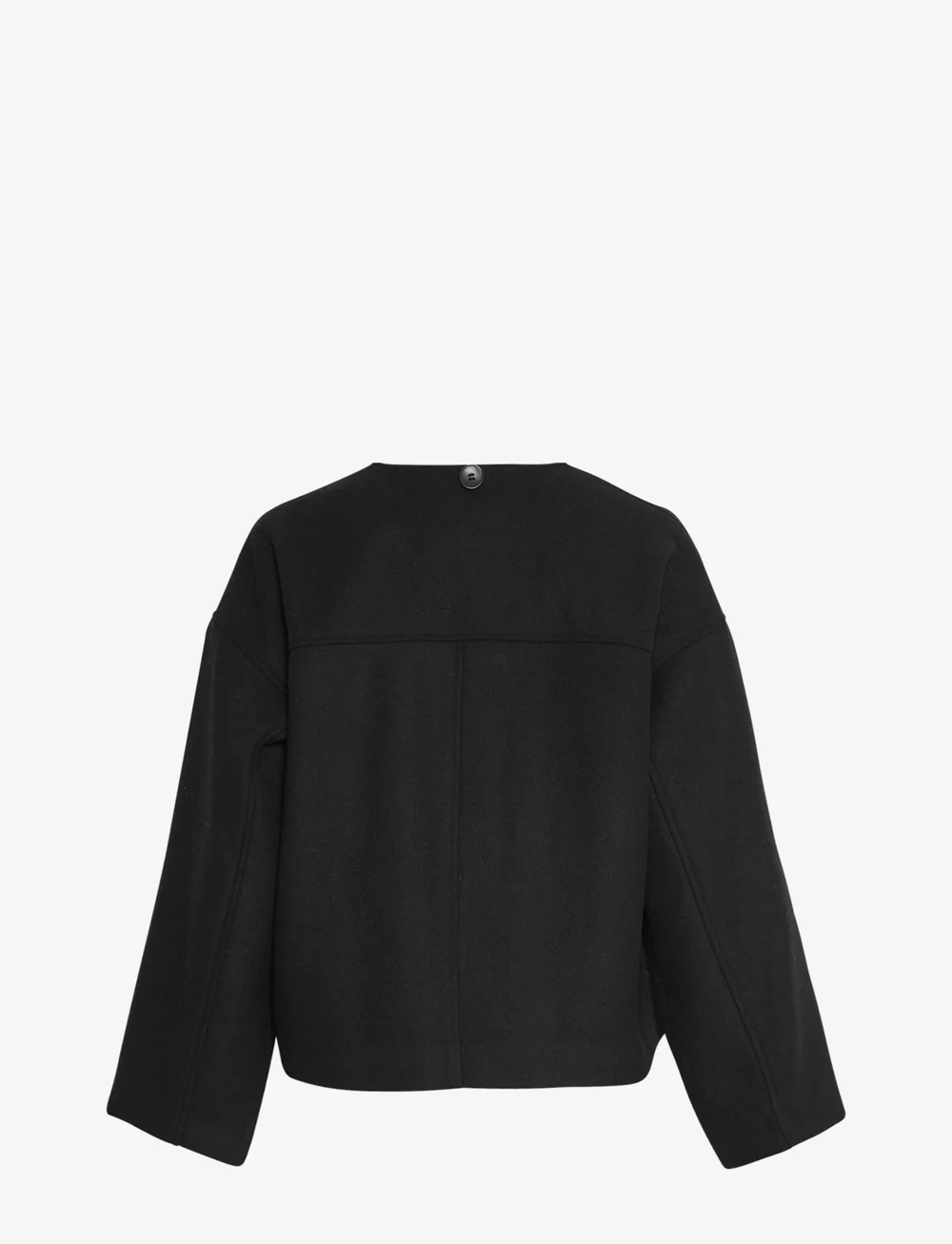 MSCH Copenhagen - MSCHSyden Scarf Jacket - wool coats - black - 3