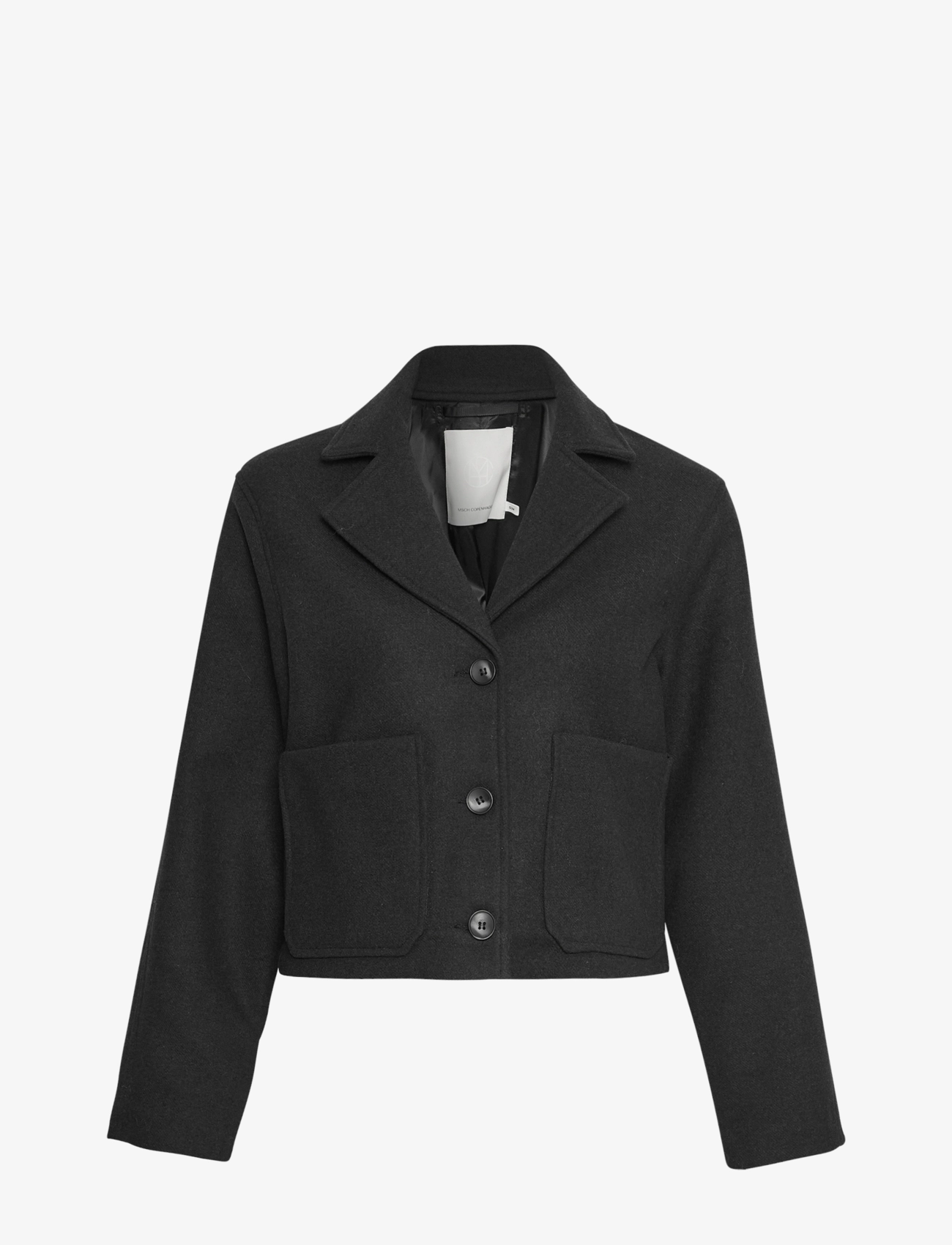 MSCH Copenhagen MSCHBoone Josia Short Jacket - MSCH Copenhagen - BLACK MELANGE / black