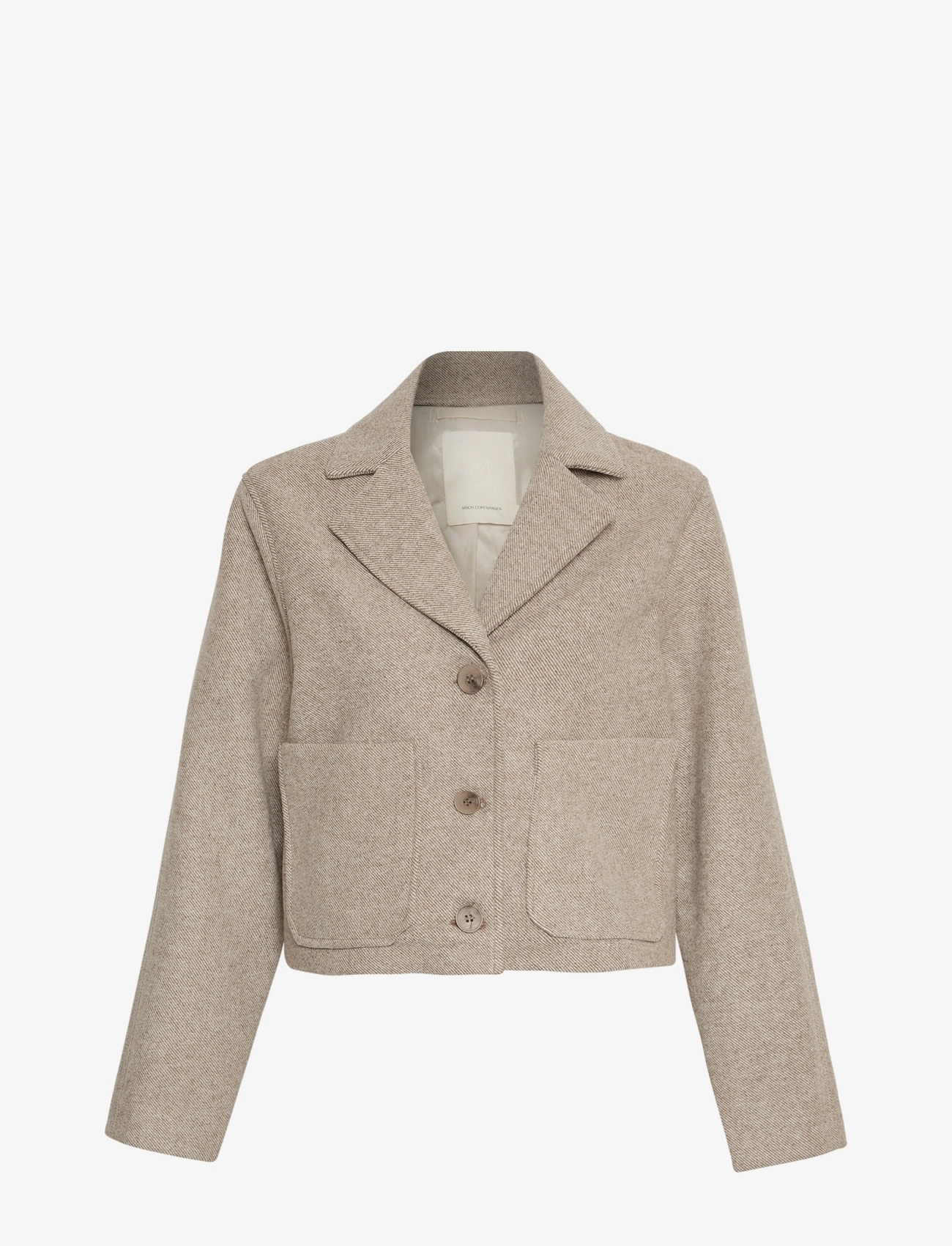 MSCH Copenhagen MSCHBoone Josia Short Jacket - Jacken & Mäntel - CARIBO/SILVER L / beige