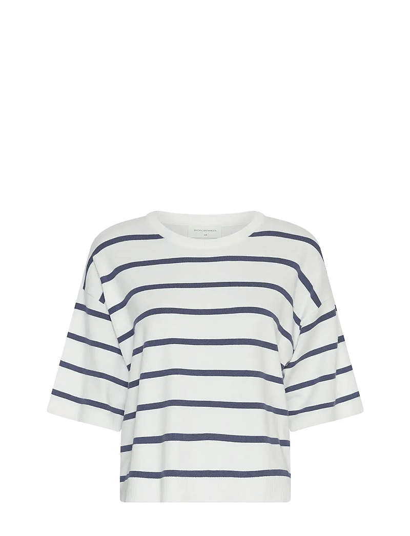 MSCH Copenhagen - MSCHGeanine Rachelle 2/4 Pullover STP - trøjer - egret/oceana - 0