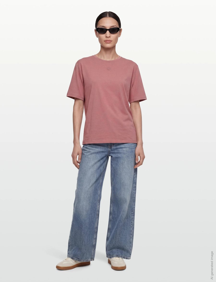 MSCH Copenhagen - MSCHMelea Icon Tee - t-shirts - f rose/lantana - 0