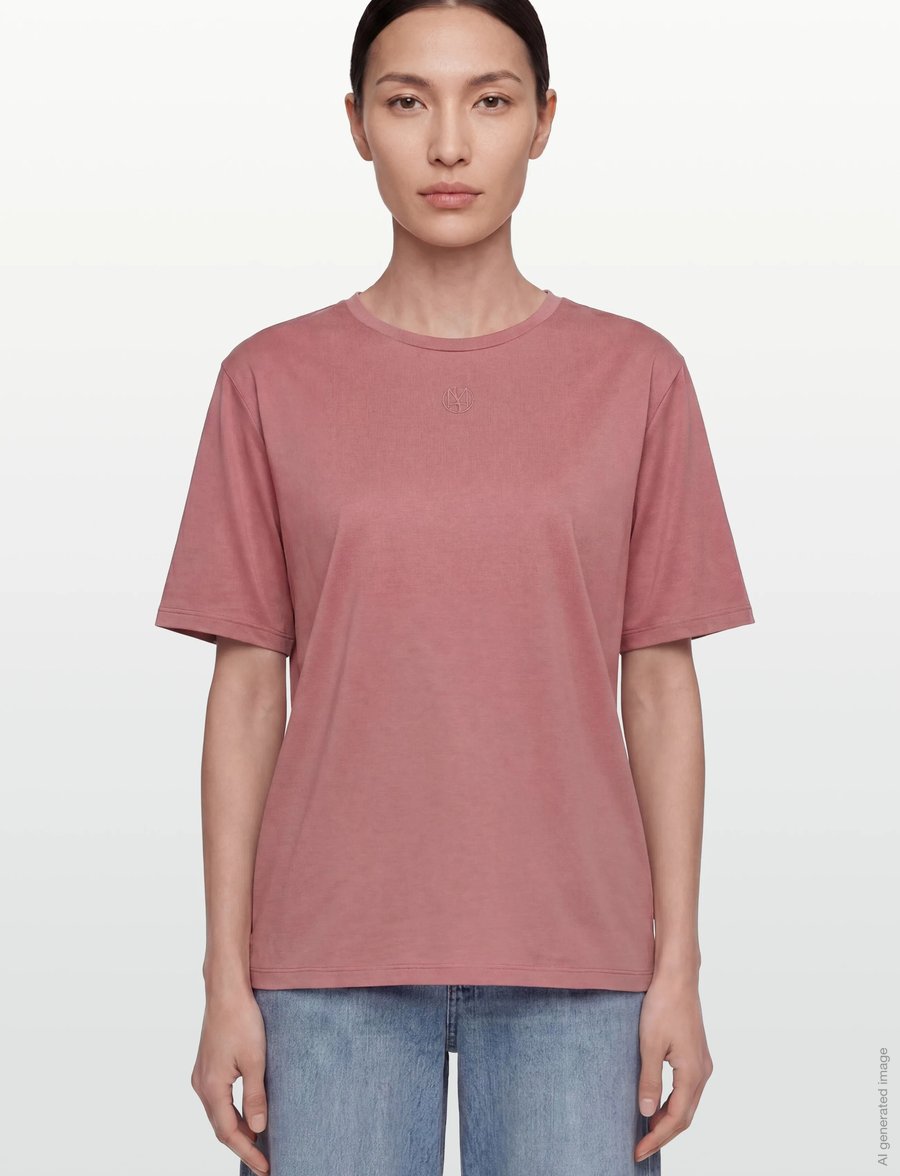 MSCH Copenhagen - MSCHMelea Icon Tee - t-shirts - f rose/lantana - 3