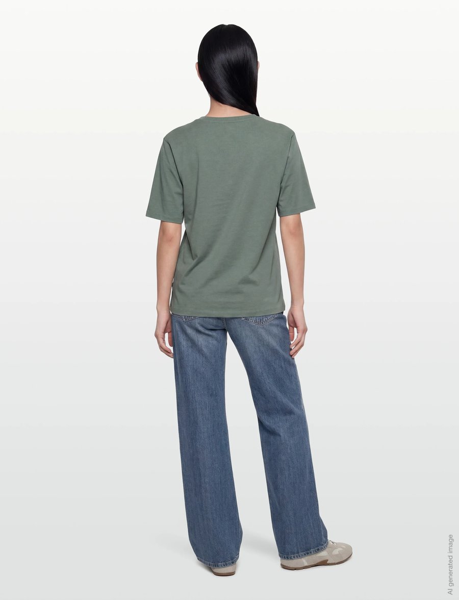 MSCH Copenhagen - MSCHMelea Icon Tee - t-shirts - laurel w/cilant - 4