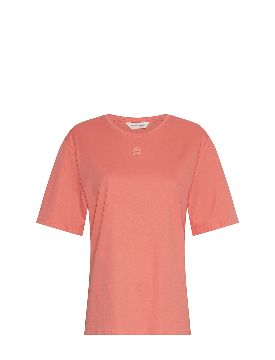 MSCH Copenhagen - MSCHMelea Icon Tee - t-shirts - s coral/s pink - 0