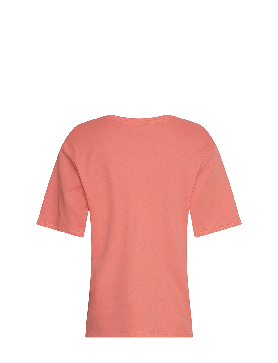 MSCH Copenhagen - MSCHMelea Icon Tee - t-shirts - s coral/s pink - 1