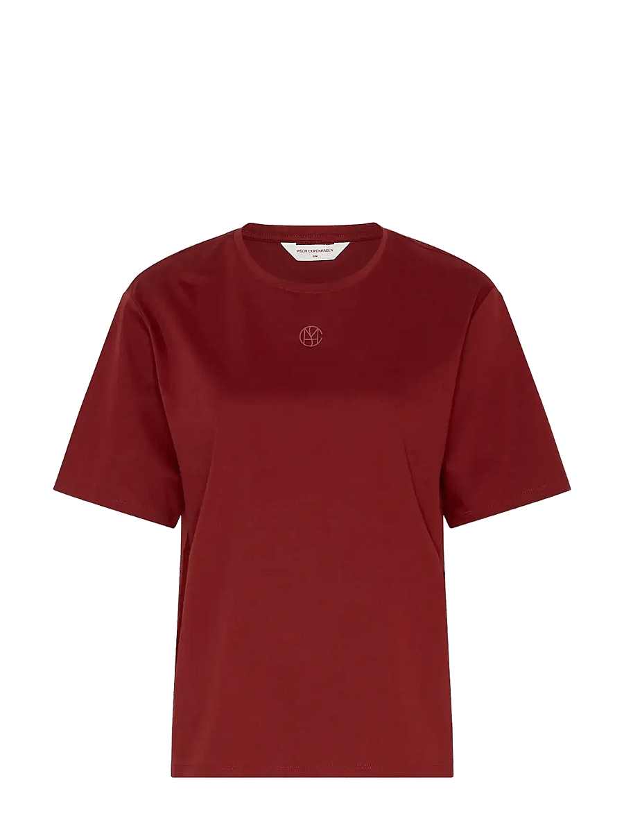 MSCH Copenhagen - MSCHMelea Icon Tee - t-shirts - syrah/syrah - 0