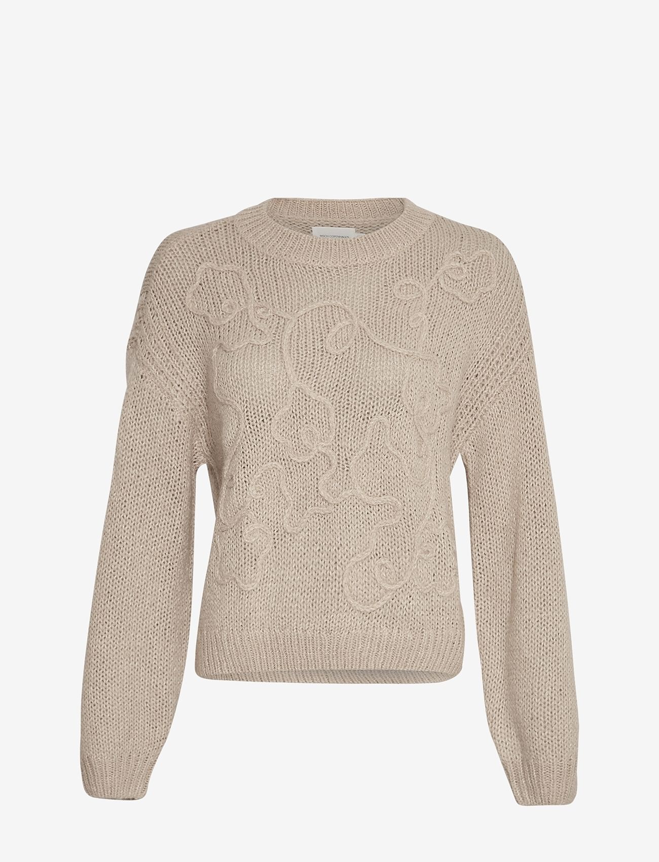 MSCH Copenhagen - MSCHDiella Heidi Pullover EMB - tröjor - oatmeal - 0
