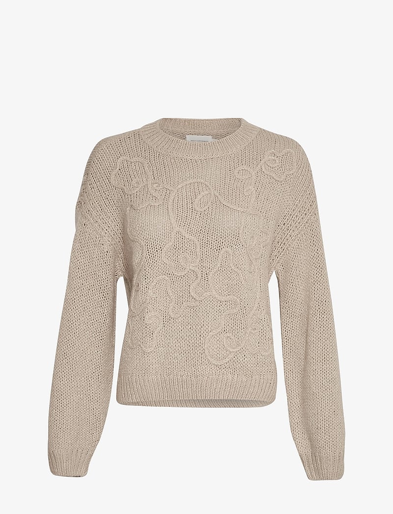 MSCH Copenhagen - MSCHDiella Heidi Pullover EMB - tröjor - oatmeal - 0