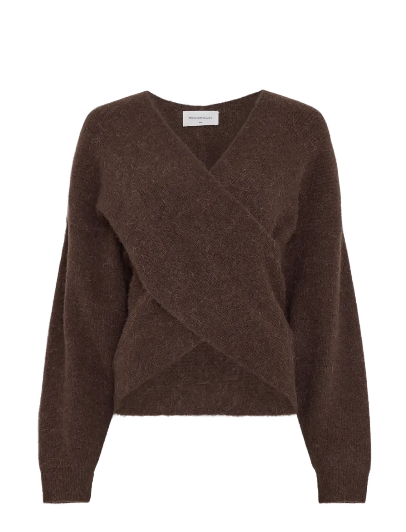 MSCH Copenhagen MSCHZinelle Hope Wrap Pullover - Striktrøjer - HOT FUDGE / brown