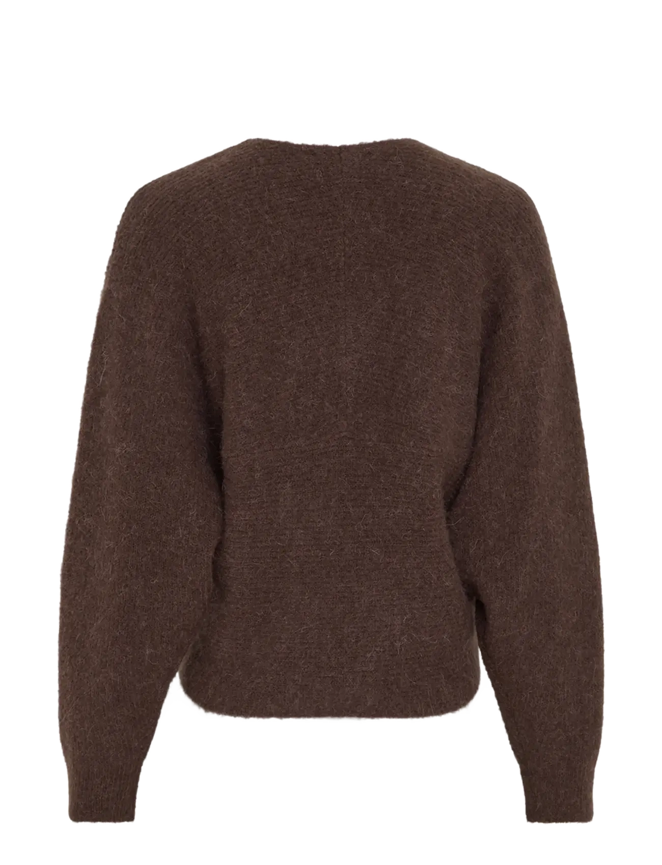 MSCH Copenhagen - MSCHZinelle Hope Wrap Pullover - tröjor - hot fudge - 1
