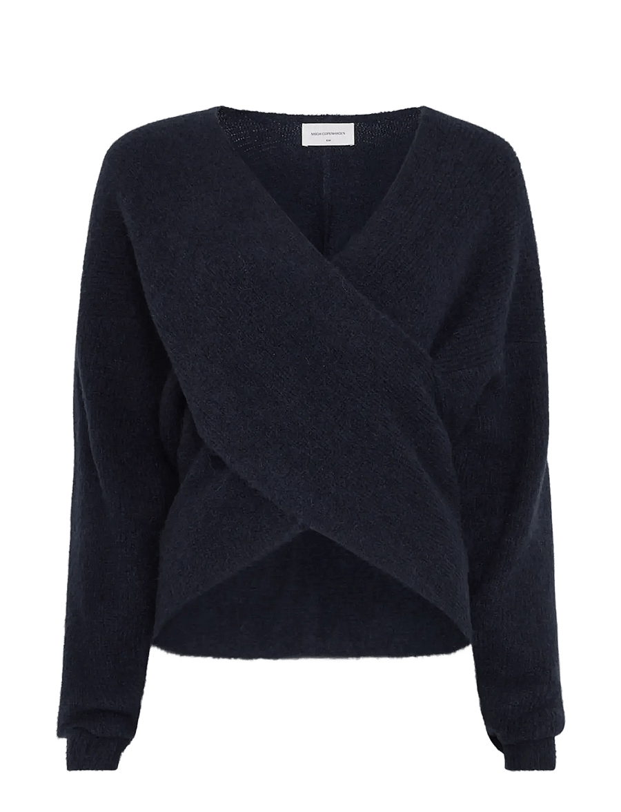 MSCH Copenhagen - MSCHZinelle Hope Wrap Pullover - trøjer - sky captain - 0