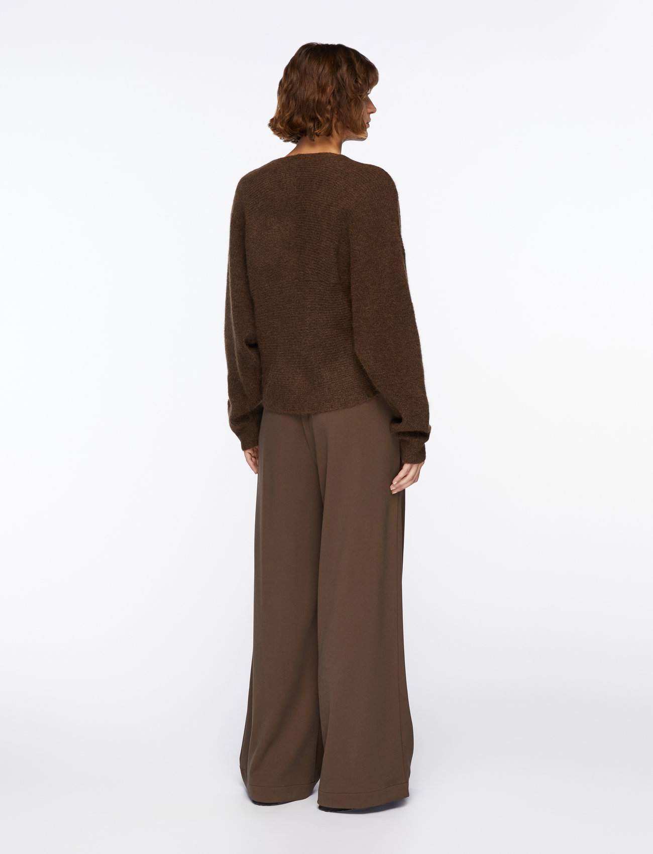 MSCH Copenhagen - MSCHZinelle Hope Wrap Pullover - tröjor - slate black mel - 4