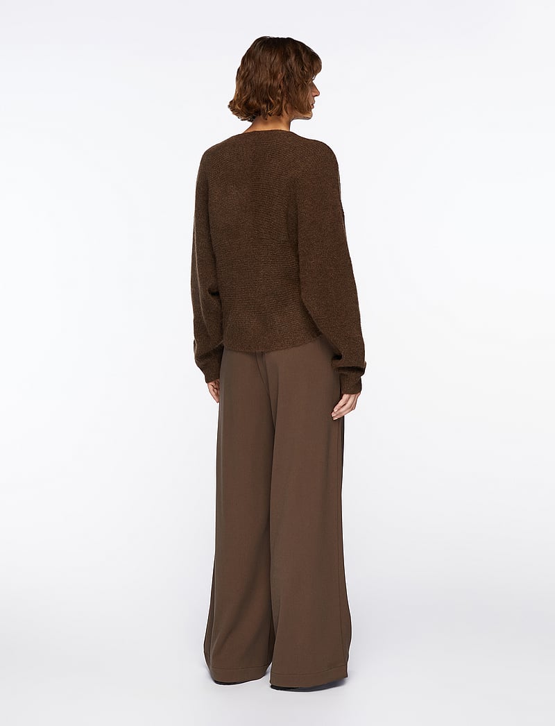 MSCH Copenhagen - MSCHZinelle Hope Wrap Pullover - tröjor - slate black mel - 4