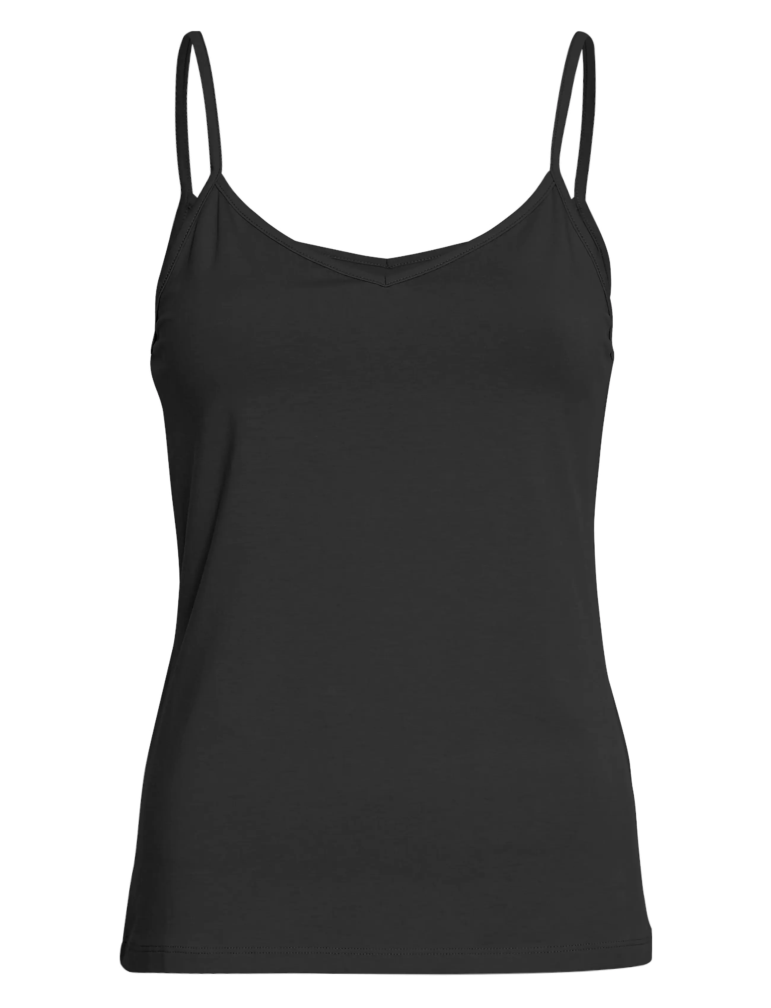 MSCH Copenhagen Mschbetrina Strap Top, Kvinder, Strop Top, Sort, Str: XS