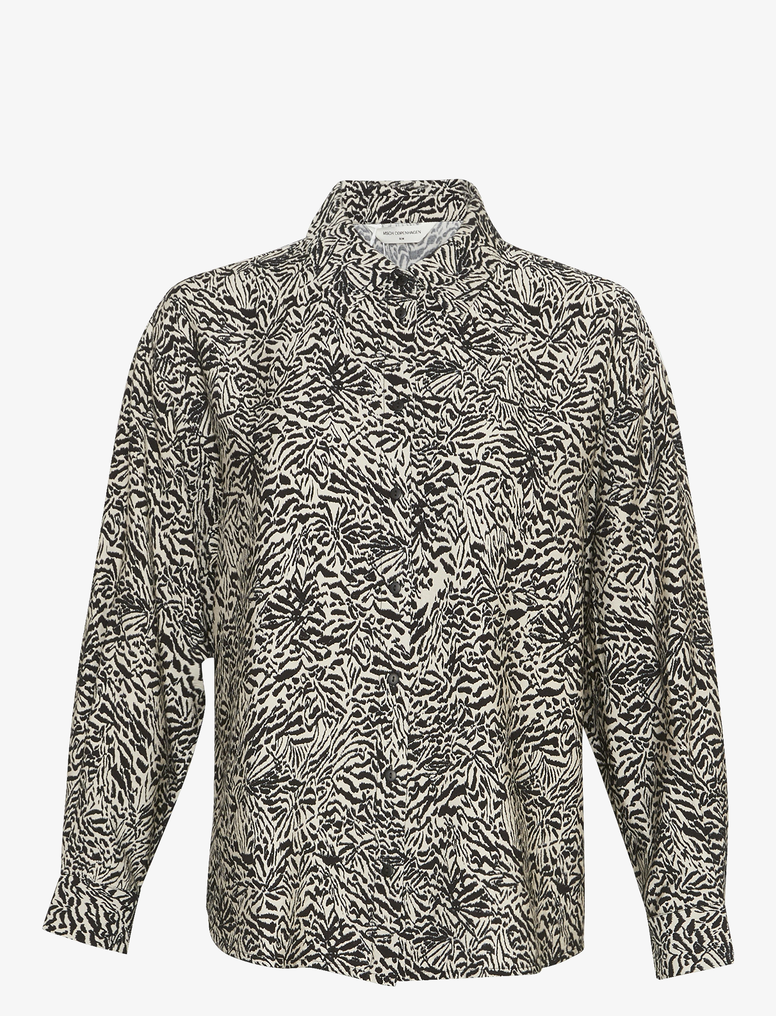 MSCH Copenhagen MSCHAmabella Shirt AOP - MSCH Copenhagen - PEYOTE ANIMAL / brown